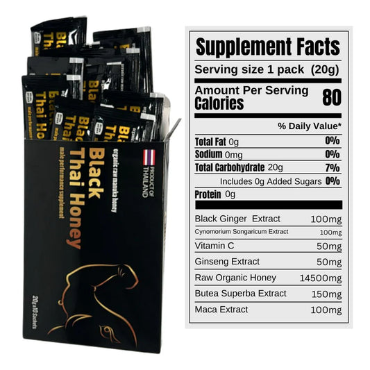 10PCS Black Thai Honey - 20G